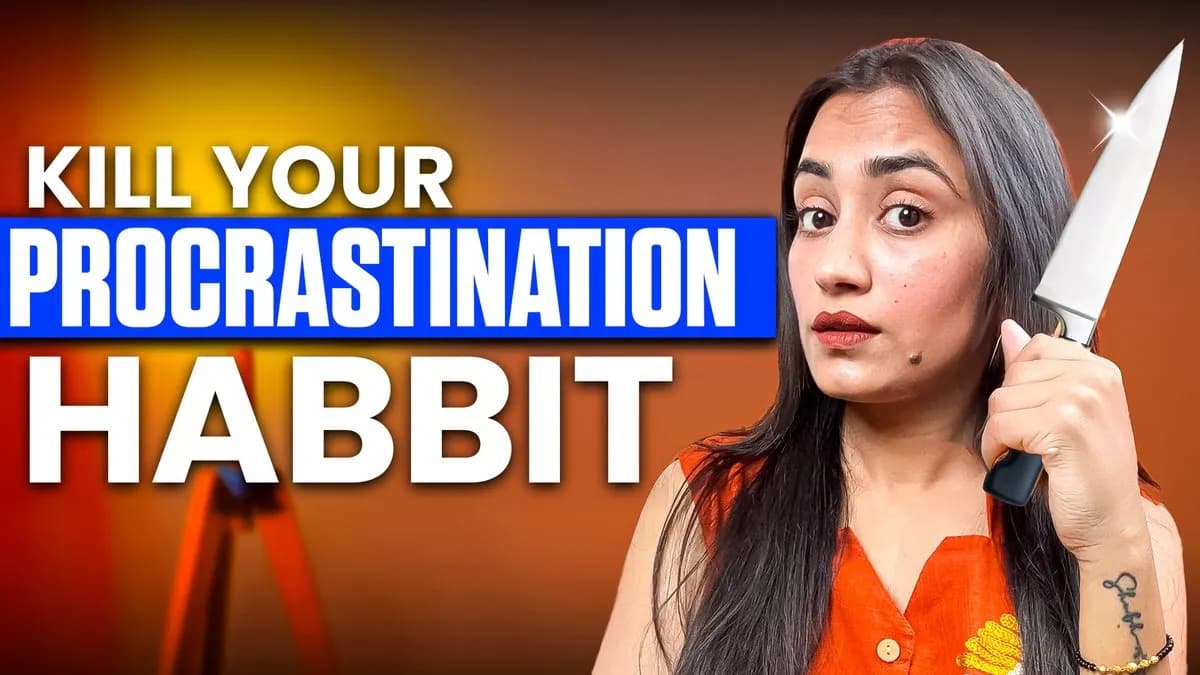 High-Contrast Self-Improvement YouTube Thumbnail Design